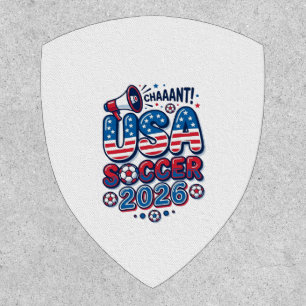 USA Soccer 2026 Soccer Bold Country Typography Tra Patch