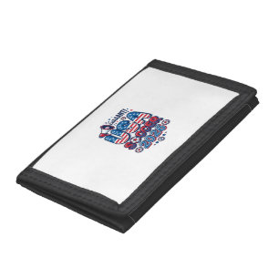USA Soccer 2026 Soccer Bold Country Typography Tra Trifold Wallet