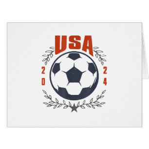 USA Soccer Ball 2024 Stars & Laurel Wreath Vintage Cards