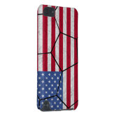 USA Soccer Ball iPod Touch Case (Back/Right)