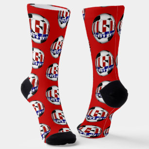 USA Soccer Ball Socks