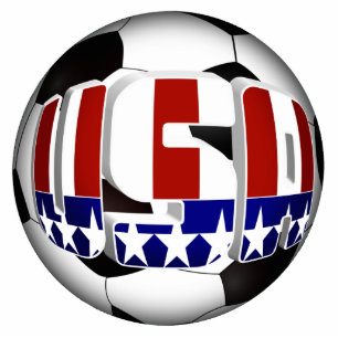 USA Soccer Ball Sports Ornament