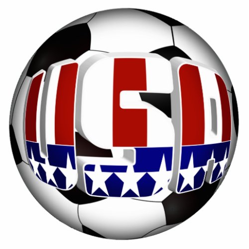 USA Soccer Ball Sports Ornament