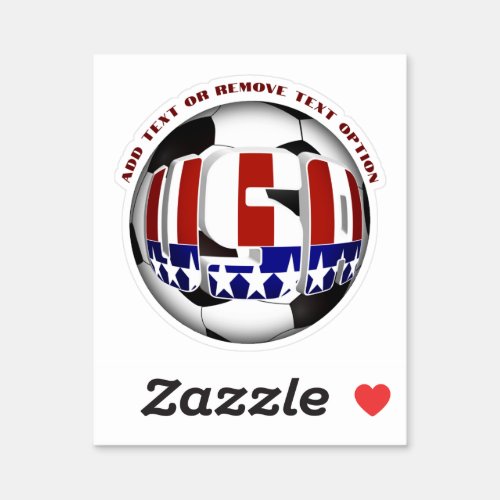 USA Soccer Ball Sports Sticker