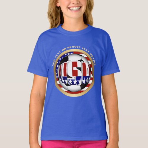 USA Soccer Ball Sports T_Shirt