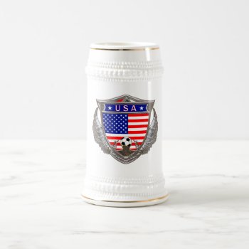 Usa Soccer Beverage Stein by arklights at Zazzle