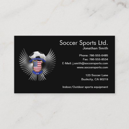 Usa Soccer Champions Business Card
