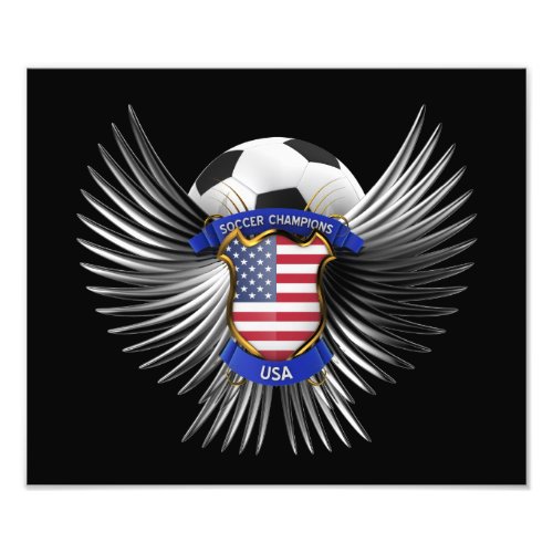 USA Soccer Champions Photo Print