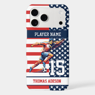USA Soccer Eagle Athlete Patriotic National Team iPhone 17 Pro Max Case