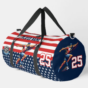 USA Soccer Eagle Athlete Patriotic National Team  Duffle Bag