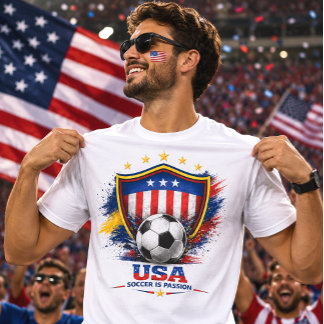 USA Soccer Fan American Football Apparel Gift T-Shirt