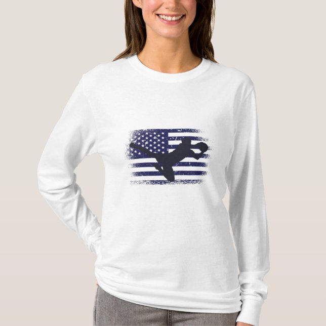 USA Soccer Fan Jersey Shirt American Flag (Front)