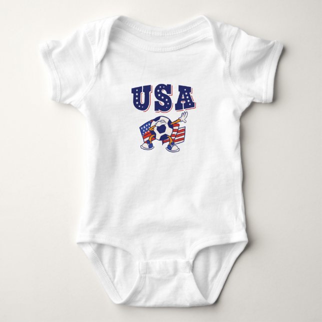 USA Soccer Fan Jersey Shirt American Flag (Front)