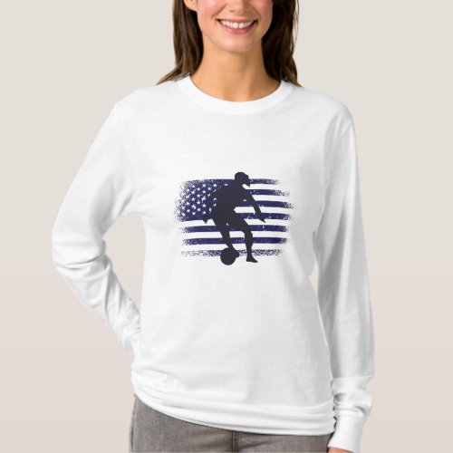 USA Soccer Fan Jersey Shirt American Flag