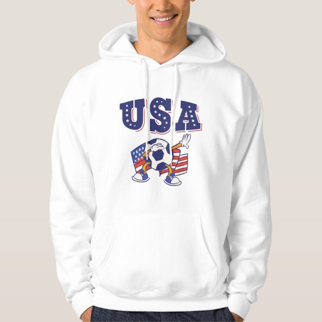USA Soccer Fan Jersey Shirt American Flag (Front)