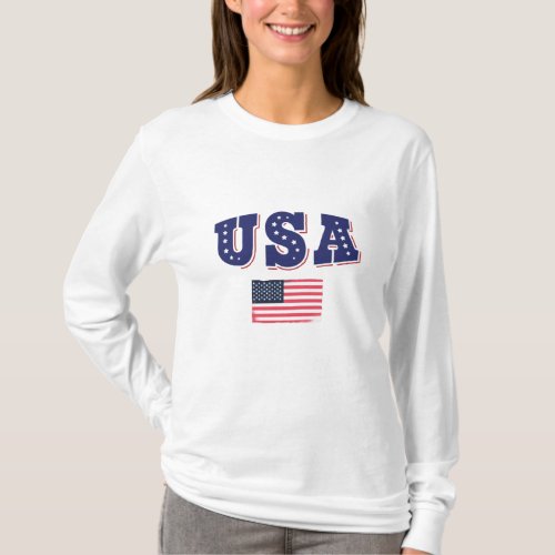 USA Soccer Fan Jersey Shirt American Flag