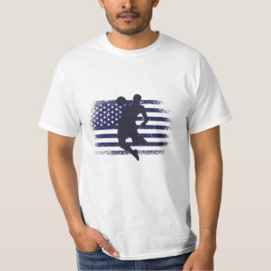 USA Soccer Fan Jersey Shirt American Flag