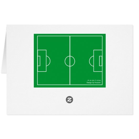 USA Soccer Field Shoes Goal Greeting Card (Back Horizontal)