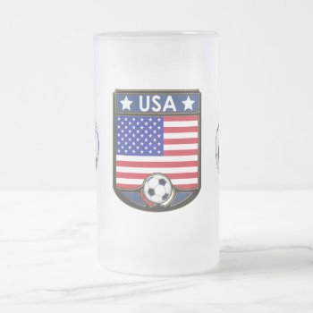 Usa Soccer Frosted Beverage Stein by arklights at Zazzle