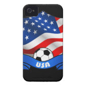 USA Soccer iPhone 4/4S Case-Mate Barely There Case-Mate iPhone Case (Back)