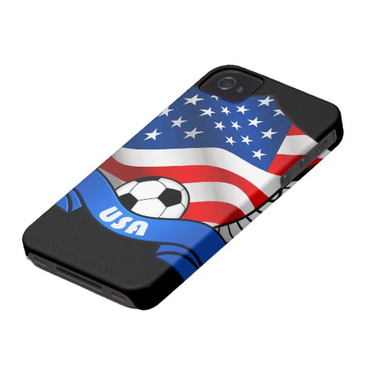 USA Soccer iPhone 4/4S Case-Mate Barely There Case-Mate iPhone Case (Bottom)