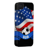 USA Soccer iPhone 4/4S Case-Mate Barely There Case-Mate iPhone Case (Back/Right)