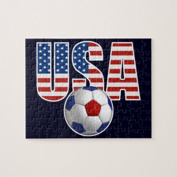 Usa Soccer Jigsaw Puzzle by zarenmusic at Zazzle