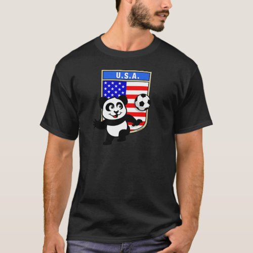 USA Soccer Panda T_Shirt