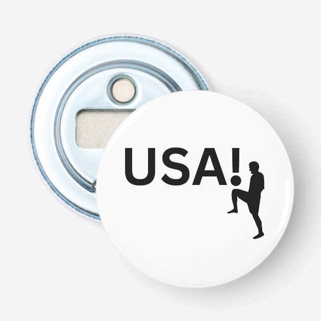 USA soccer player Bottle Opener (Front)