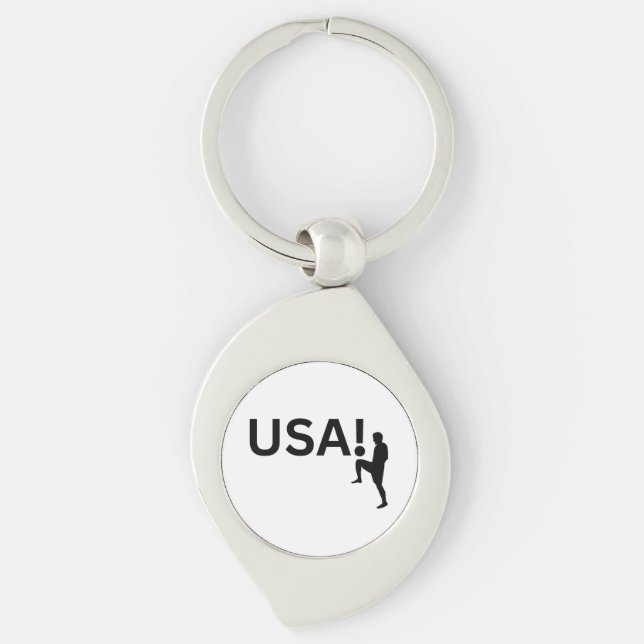 USA soccer player Keychain (Front)