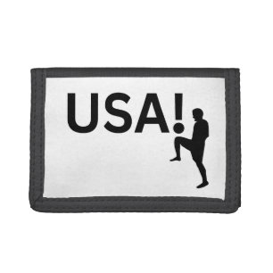 USA soccer player Tri-fold Wallet
