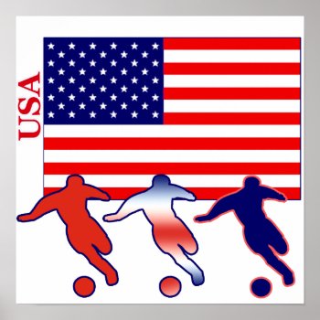 Usa Soccer Players Poster by nitsupak at Zazzle
