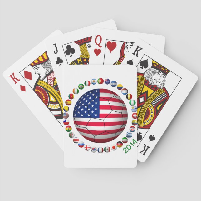 USA Soccer Poker Cards (Back)