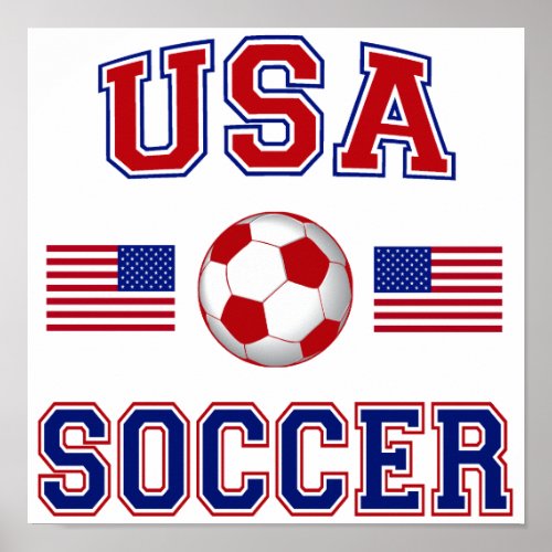USA Soccer Poster