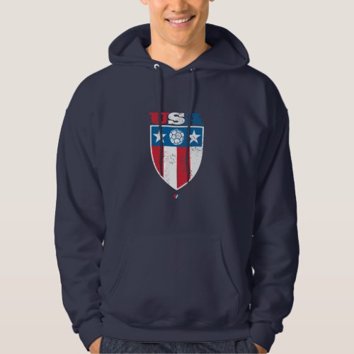 USA Soccer Shield _ Navy Hoodie