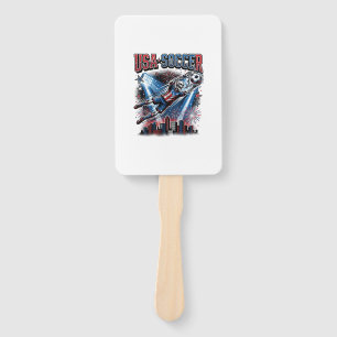 USA Soccer Skeleton Striker Nations Premium Sports Hand Fan