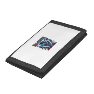 USA Soccer Skeleton Striker Nations Premium Sports Trifold Wallet
