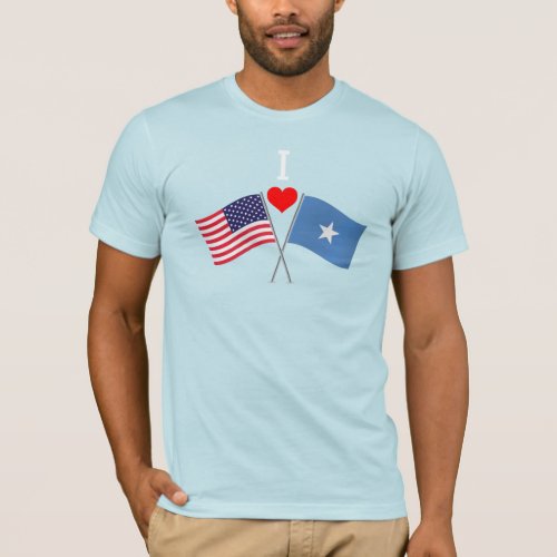 USA_Somalia Cross Flags Mens short sleeve T_Shirt