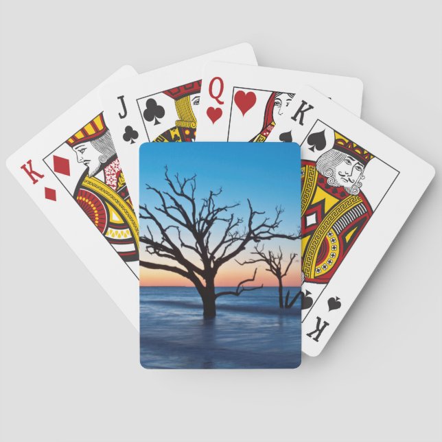 USA, South Carolina, Edisto Island, Botany Bay Poker Cards (Back)