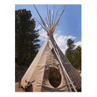 USA, South Dakota, Traditional Indian teepee Postcard