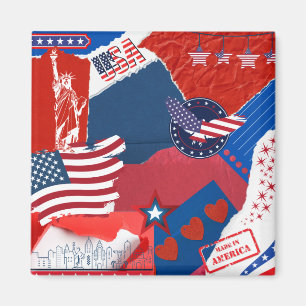 USA Souvenir Magnet