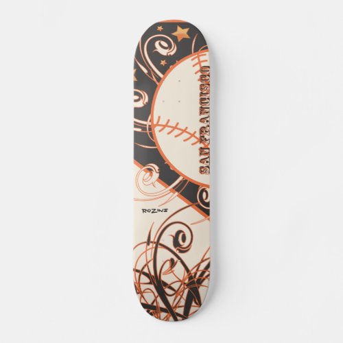 USA Sports Team San Francisco Bay Area Baseball Skateboard Deck