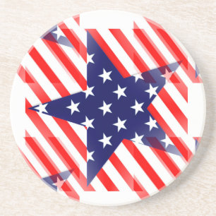 usa star drink coaster