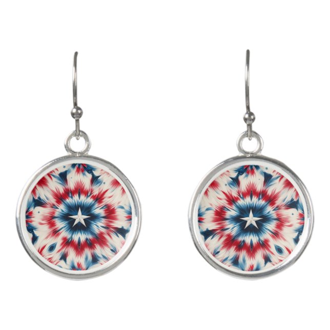 USA Star Earrings (Front)