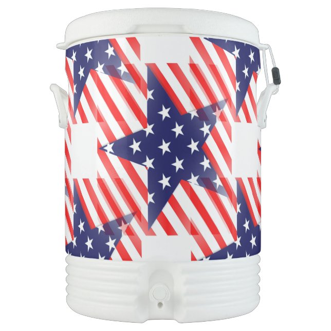 usa star igloo cooler (Front)