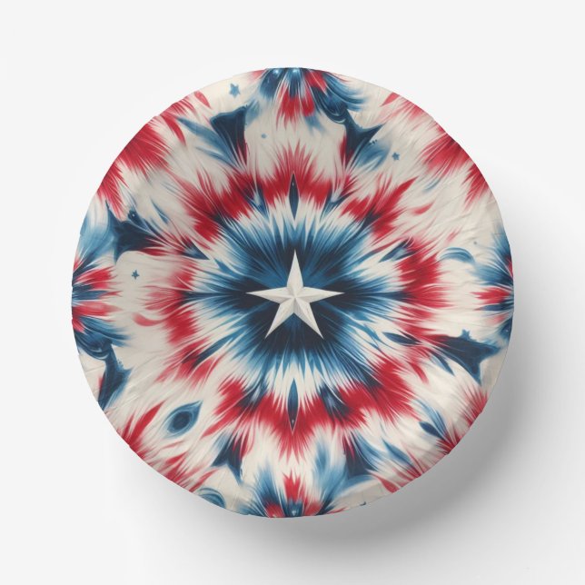 USA Star Paper Bowls (Front)