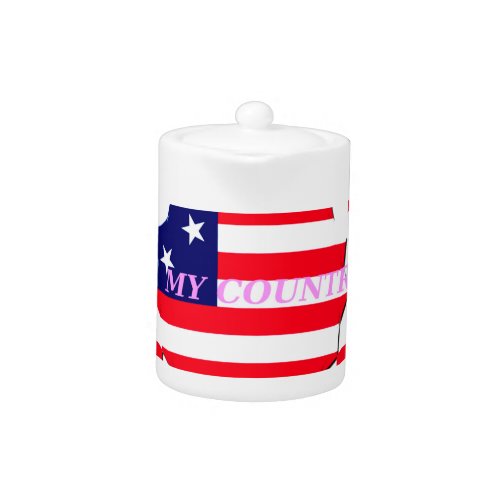 USA Star_Spangled Love My Country of Love Teapot