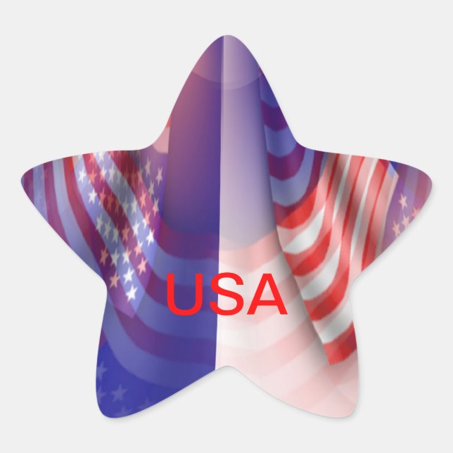 USA STAR STICKER (Front)