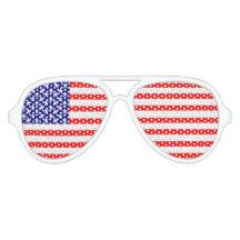 USA Stars and Stripes LED Fourth of July Sunglasses 