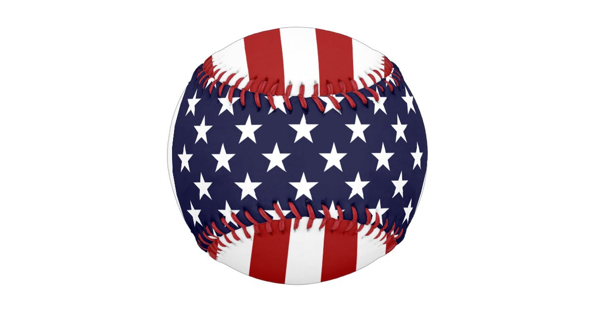 USA Stars And Stripes American Flag Baseball Zazzle